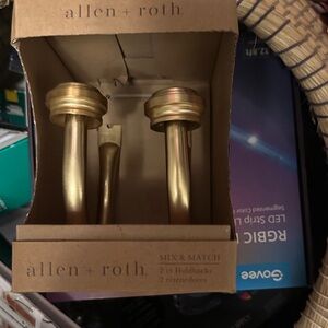 allen + roth Gold Wall Hook Holdbacks - Set of 2